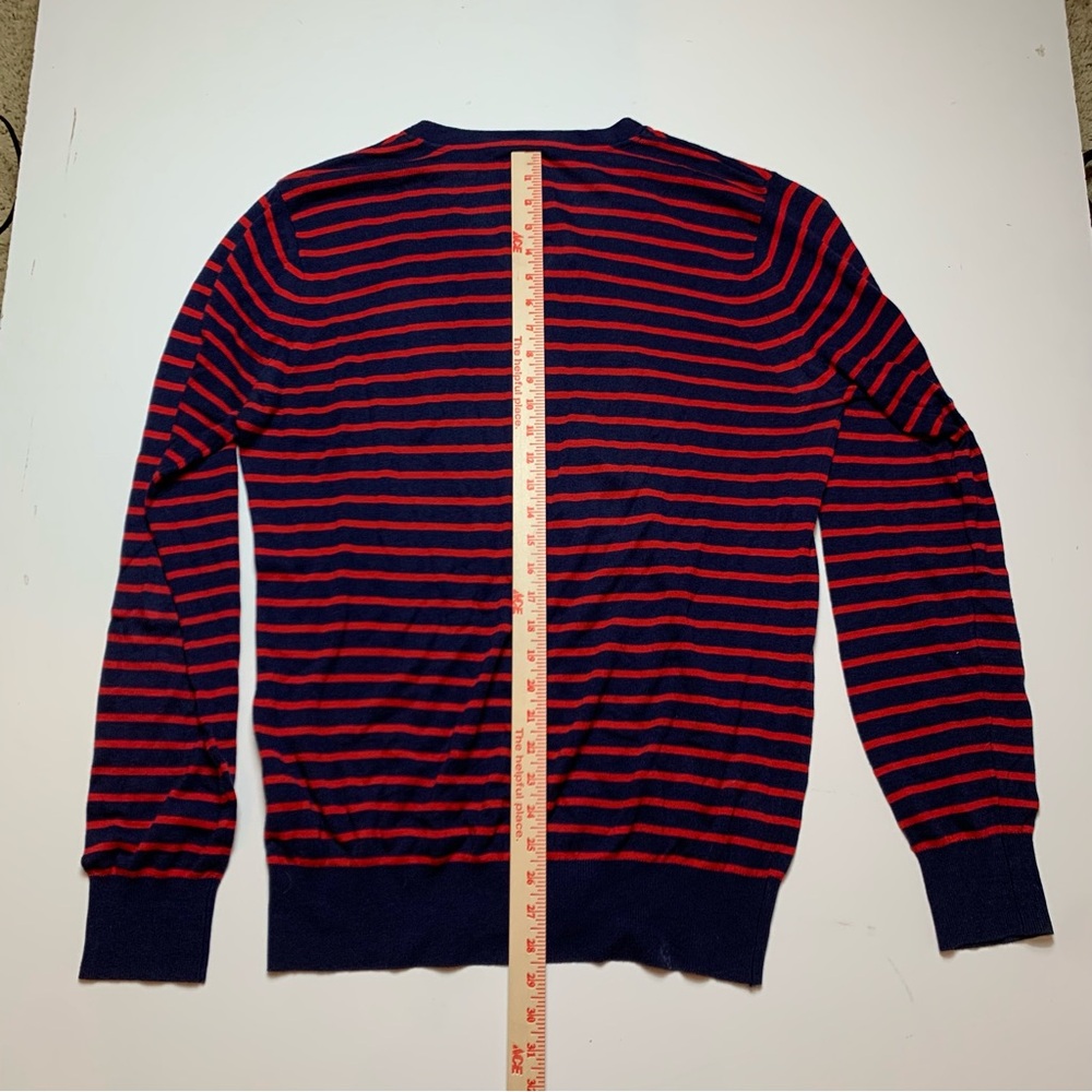 G-Star Correctline Raw Ives V Neck Sweater XL Red blue stripes - Picture 8 of 8